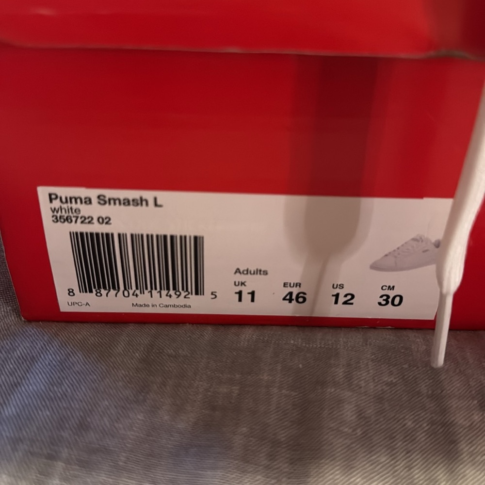Puma White Smash Sneakers - Picture 4 of 4
